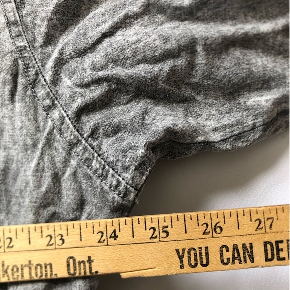 Vtg 80s Acid Wash Grey Denim Bomber Jacket - Picture 10 of 16